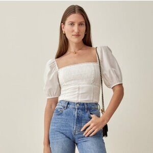 Reformation Klaire Organic Cotton top, 8